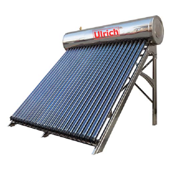 Kolektor słoneczny z zasobnikiem 100l Ulrich Solar-Max SM-100 pow. 0,8m2 - zestaw solarny 10-rurowy próżniowy heat-pipe dla 1-3 osób