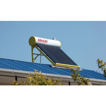 Kolektor słoneczny z zasobnikiem 100l Ulrich Solar-Max SM-100 pow. 0,8m2 - zestaw solarny 10-rurowy próżniowy heat-pipe dla 1-3 osób